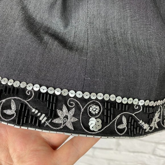 Windsor Set Top and Jacket in Grey/Black Sequined - Picture 5 of 8